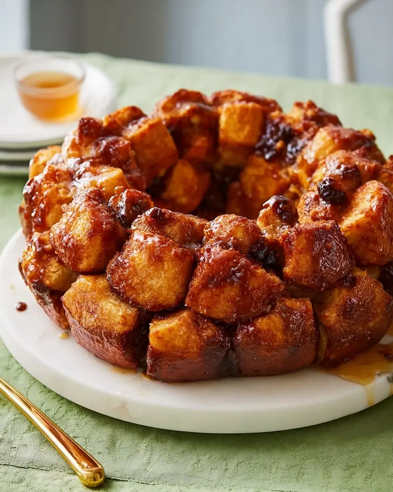 Best Monkey Bread 2 Assembling sweet dough balls in a bundt pan for monkey bread