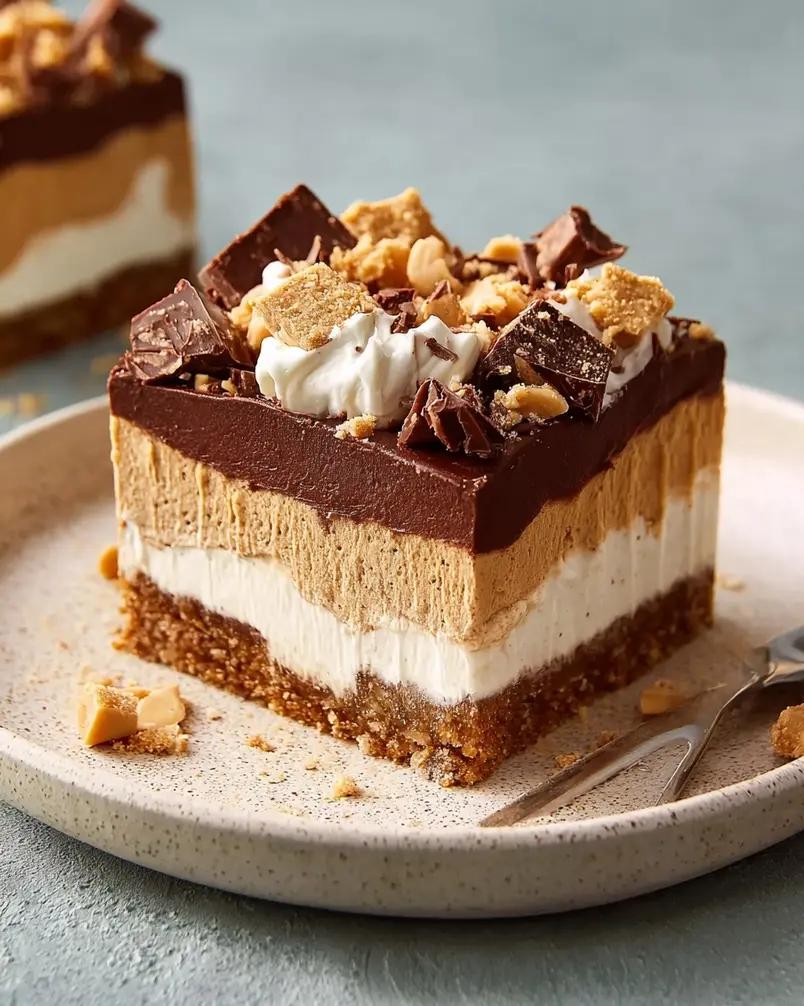 My Chocolate-Peanut Butter Delight Is No-Bake and So Much Easier Than It Looks 2 Preparing ingredients for no-bake chocolate peanut butter dessert