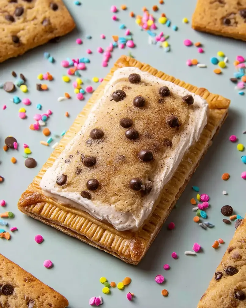 Giant Cookie Dough Pop Tart 2 Giant cookie dough Pop Tart dough being prepared