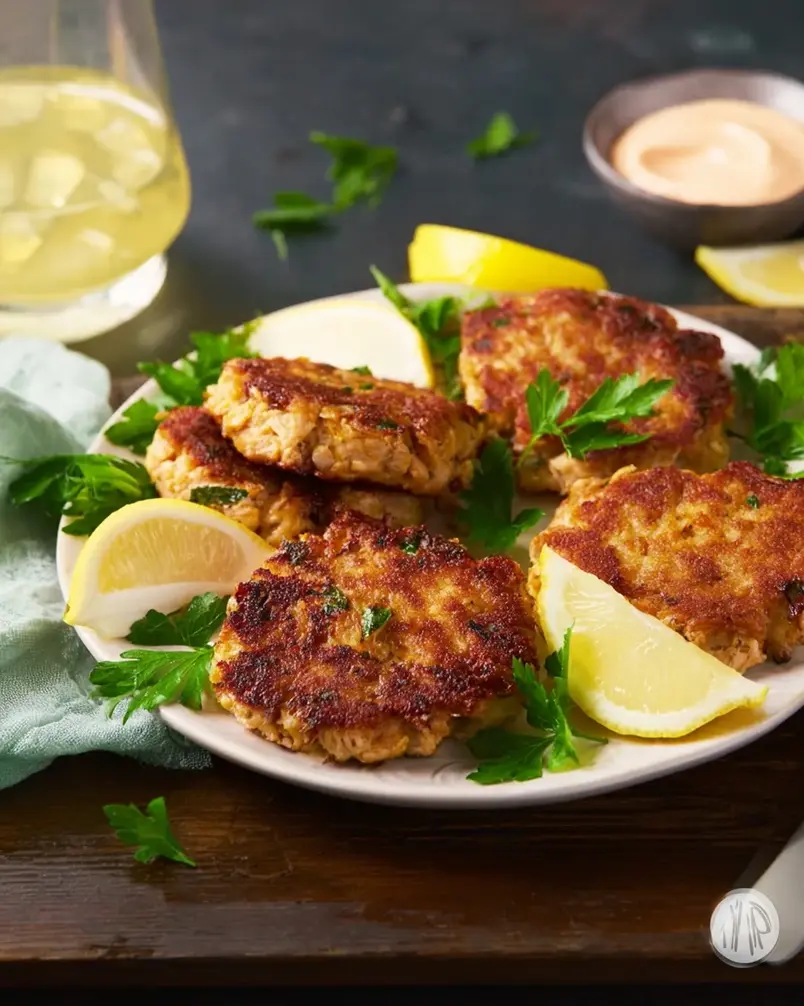 Grandma's Famous Salmon Cakes 3 Pan-frying Grandma's Famous Salmon Cakes to a golden brown
