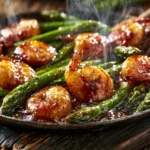 Honey Garlic Shrimp and Asparagus 3 honey garlic shrimp asparagus