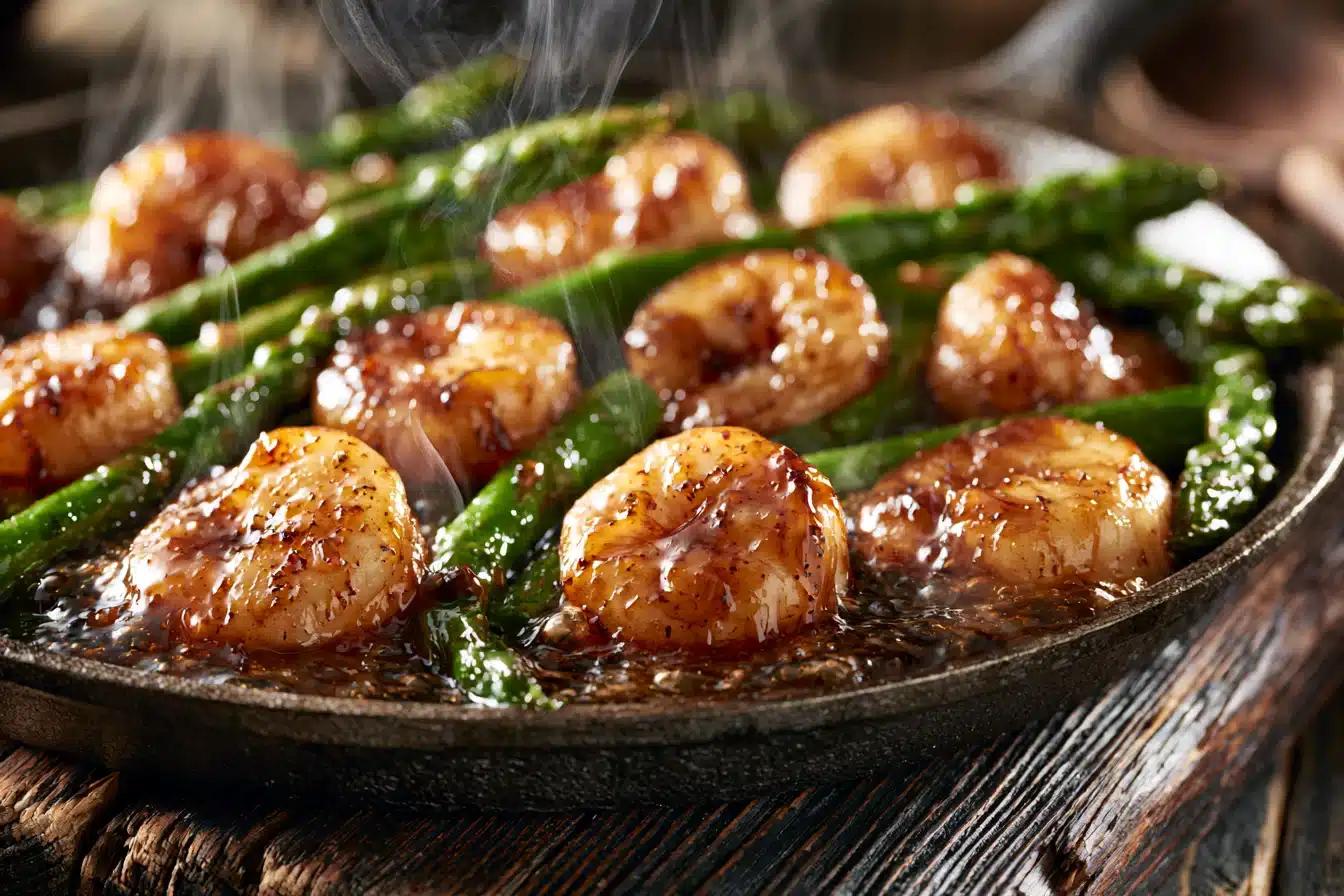 Honey Garlic Shrimp and Asparagus 3 Honey Garlic Shrimp and Asparagus