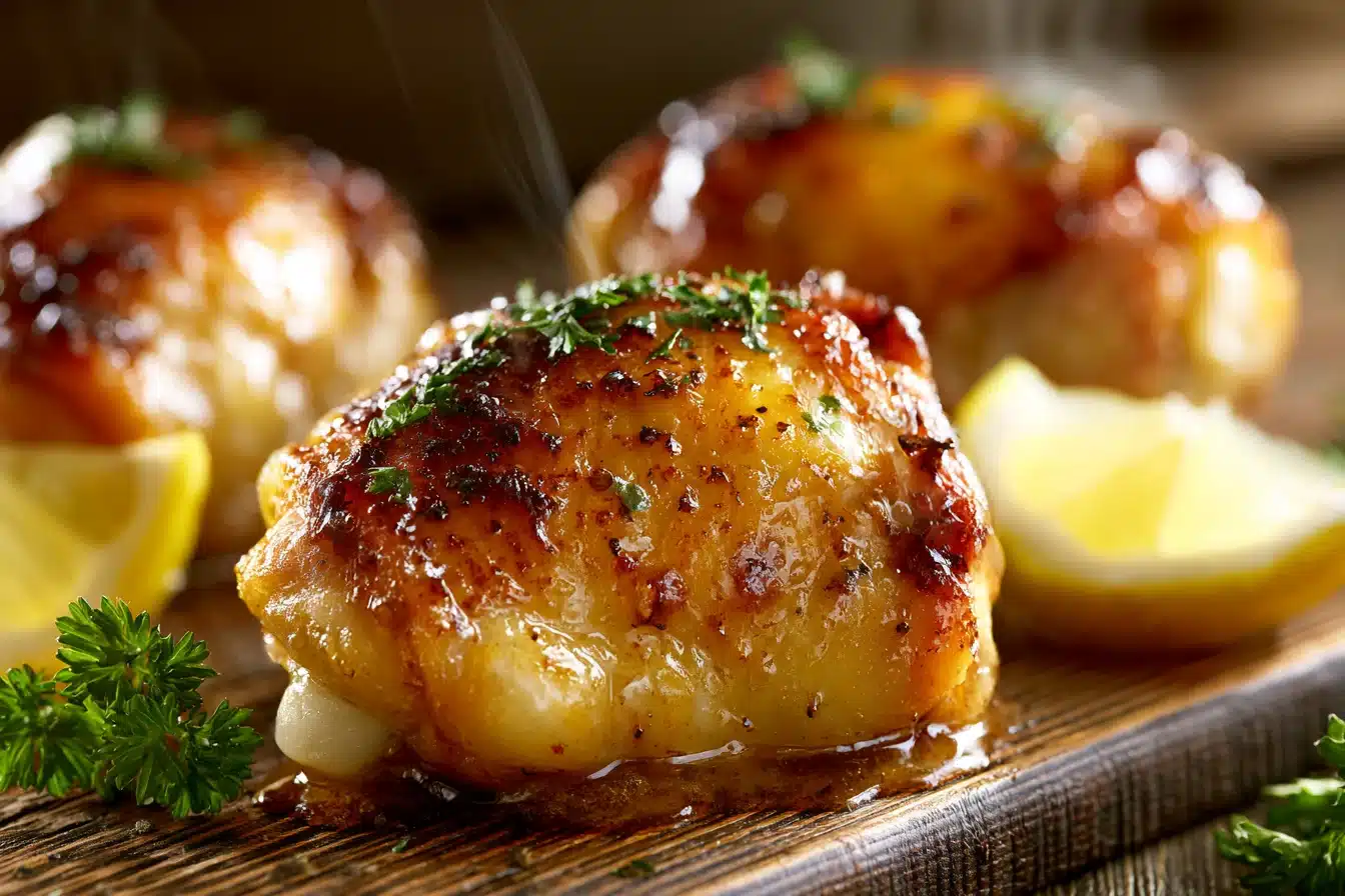 Honey Lemon Glazed Chicken Thighs 2 Honey Lemon Glazed Chicken Thighs