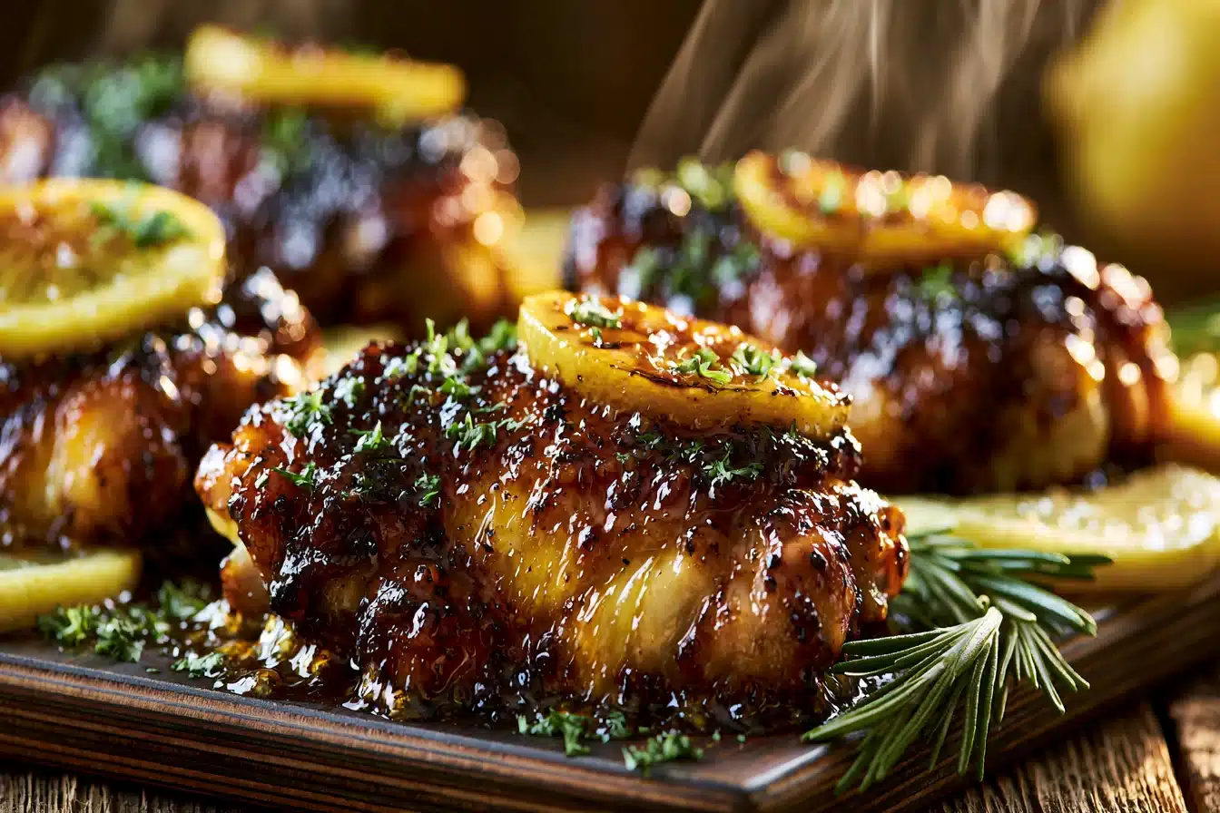 Honey Lemon Glazed Chicken Thighs 3 Honey Lemon Glazed Chicken Thighs
