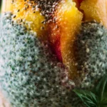 Peach Basil Chia Pudding 5 peach basil chia pudding