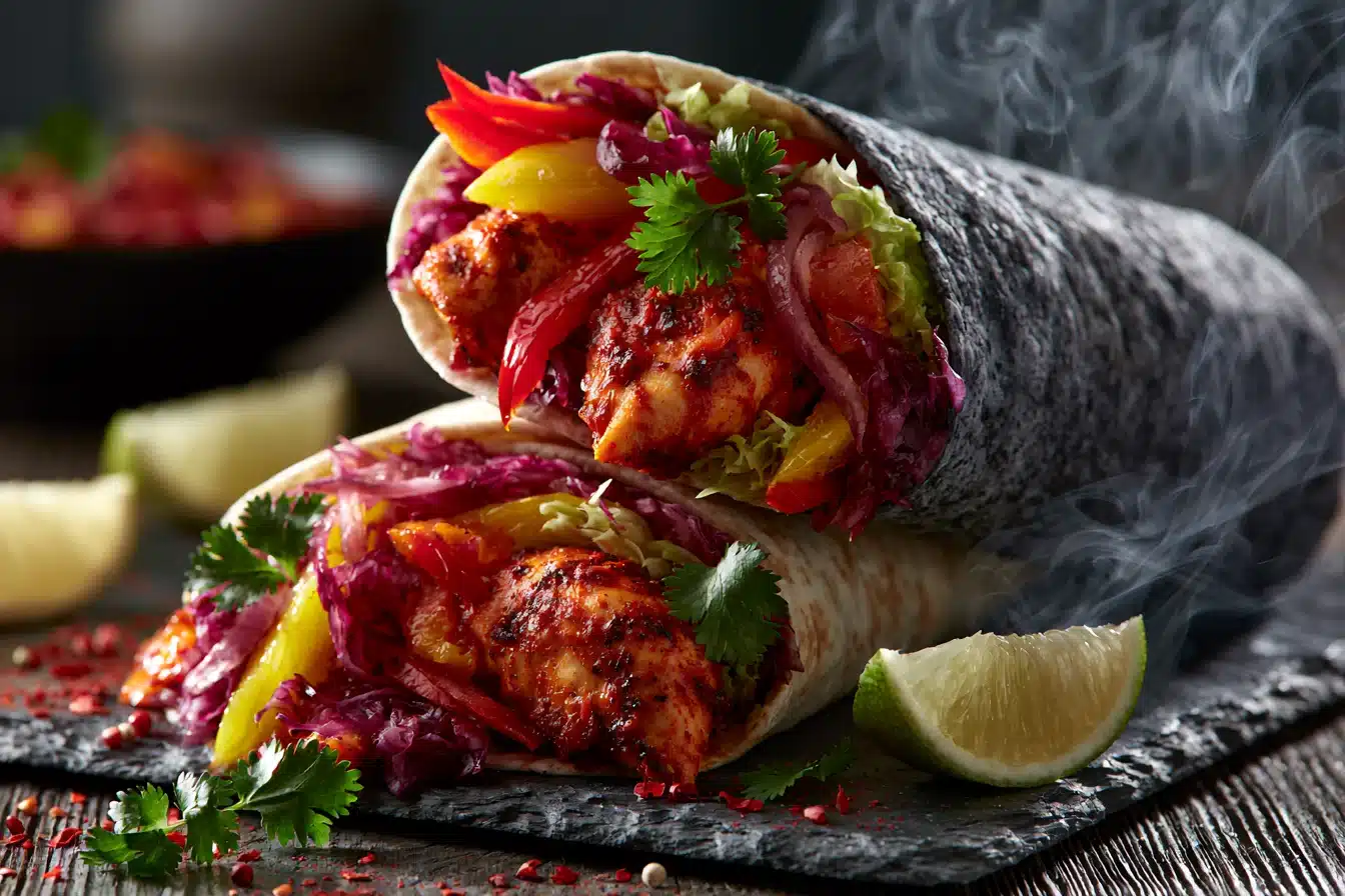 Spicy Chipotle Chicken Wraps 2 Spicy Chipotle Chicken Wraps