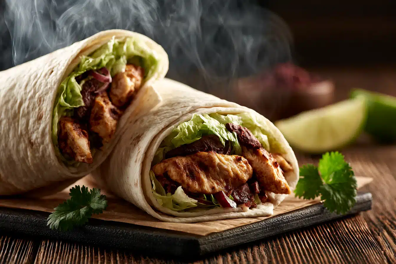 Spicy Chipotle Chicken Wraps 3 Spicy Chipotle Chicken Wraps