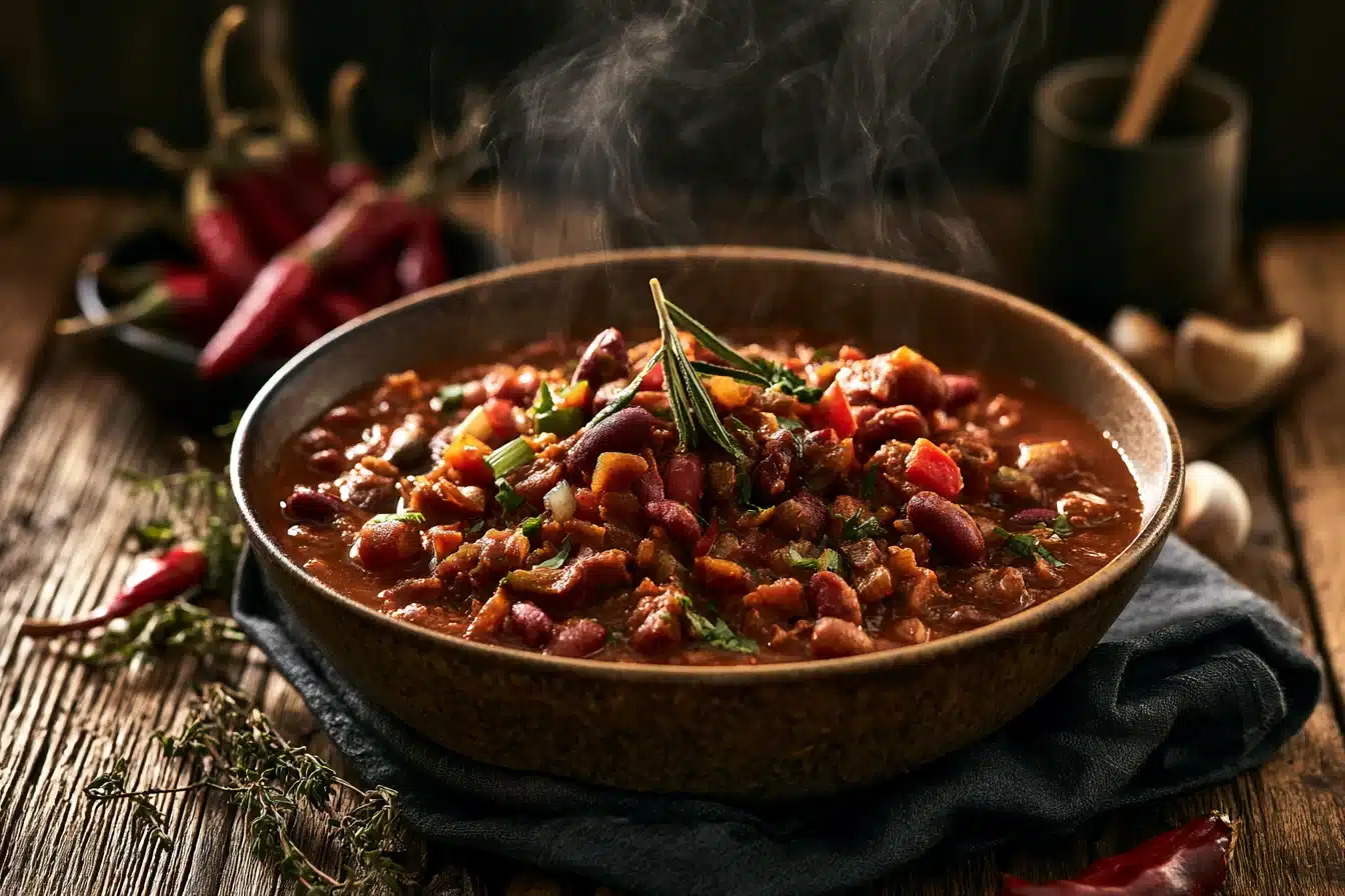 Spicy Chilli Recipe with Beans 3 Spicy Chilli Recipe with Beans